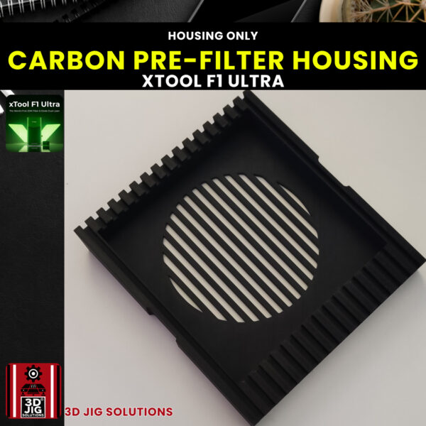 xTool F1 Ultra Carbon Pre-Filter housing | Laser Engraver Emission Reduction | Improve Fan Protection & Air Quality | 3D Printed Accessory - Image 2