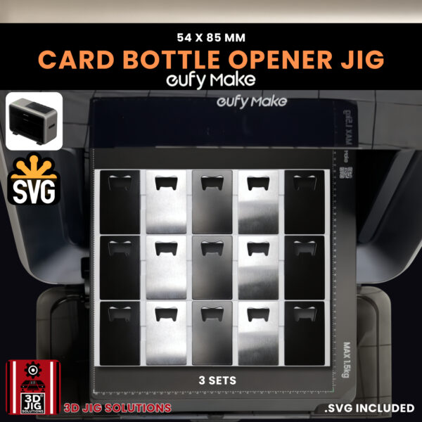 EufyMake E1 Credit Card Bottle Opener Jig | UV Printer Fixture - Image 6