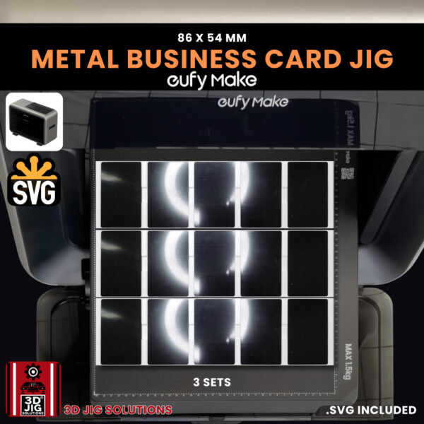EufyMake E1 Metal Business Card Jig | UV Printer Alignment Fixture - Image 6