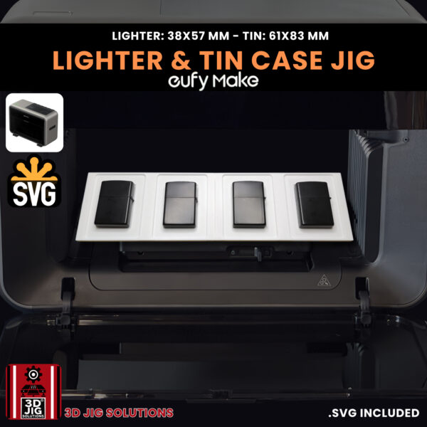 EufyMake E1 Flip Top Lighter UV Printer Fixture | Zippo Jig - Image 6