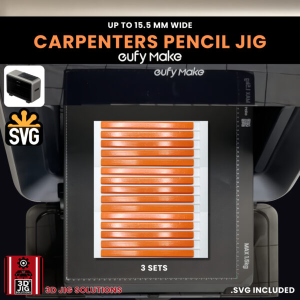 EufyMake E1 Carpenter Pencil UV Printer Fixture | Builder's Pencil Jig - Image 6