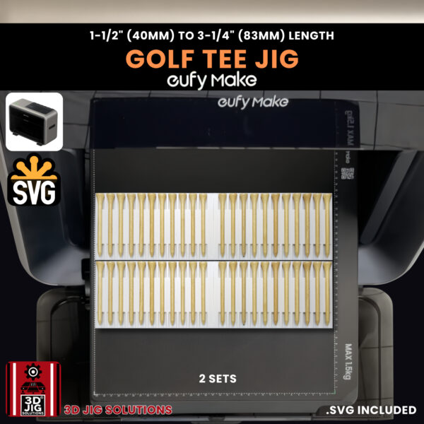 EufyMake E1 Golf Tee UV Printer Fixture | Alignment Tool for All Lengths - Image 6