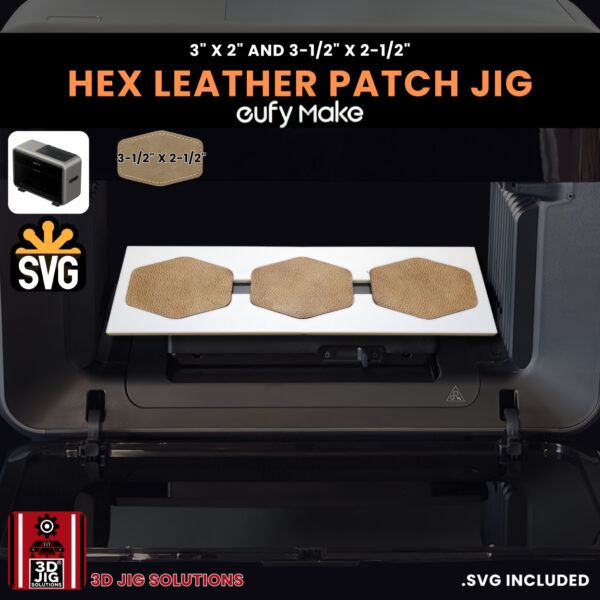 EufyMake E1 Hex Hat Patch Jig | UV Printer Fixture for 3x2" & 3.5x2.5" - Image 6