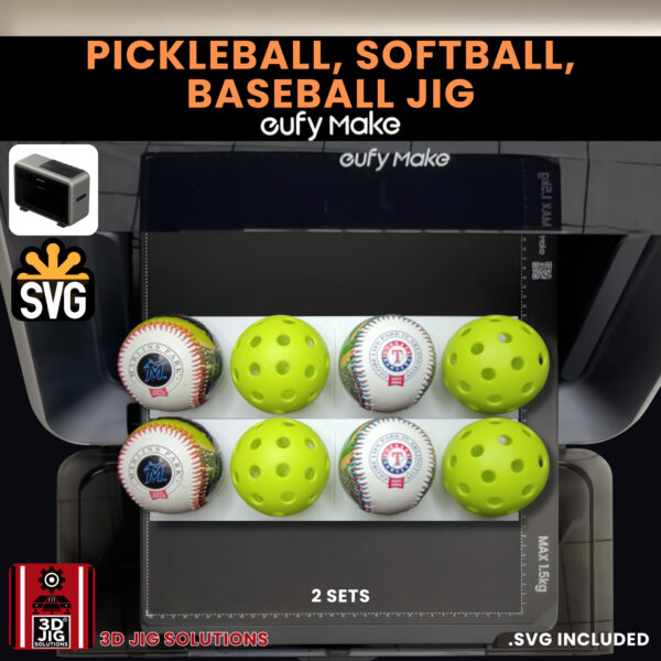 EufyMake E1 Baseball UV Printer Fixture | Sports Ball Alignment Jig - Image 6
