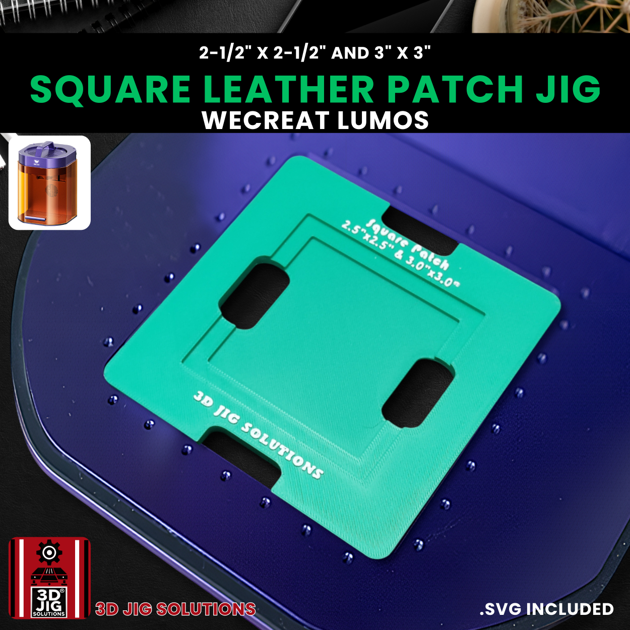 WeCreat Lumos Square Hat Patch Engraving Jig - Image 7
