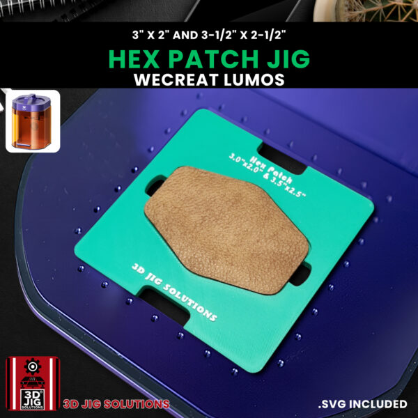 WeCreat Lumos Hex Hat Patch Engraving Jig - Image 7