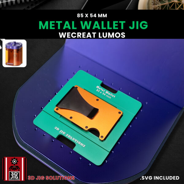 WeCreat Lumos Jig | Metal Wallet Laser Engraving Jig | Ridge & RFID Wallets Alignment Fixture, Laser Template, SVG Files - Image 7