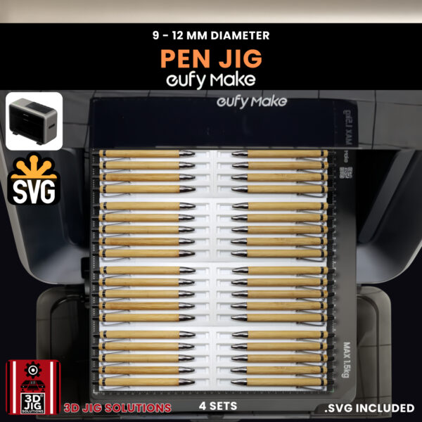 EufyMake E1 Pen UV Printer Alignment Fixture | 9-12mm Pen Jig - Image 6