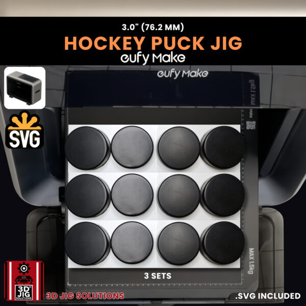 EufyMake E1 Hockey Puck UV Printer Fixture | 3-Inch Puck Jig - Image 6