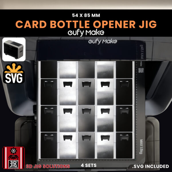 EufyMake E1 Credit Card Bottle Opener Jig | UV Printer Fixture - Image 7