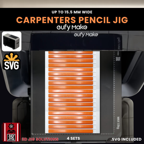 EufyMake E1 Carpenter Pencil UV Printer Fixture | Builder's Pencil Jig - Image 7
