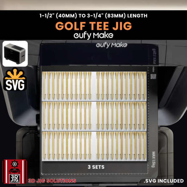 EufyMake E1 Golf Tee UV Printer Fixture | Alignment Tool for All Lengths - Image 7