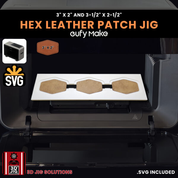 EufyMake E1 Hex Hat Patch Jig | UV Printer Fixture for 3x2" & 3.5x2.5" - Image 7