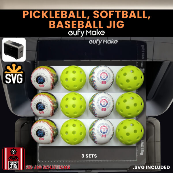 EufyMake E1 Baseball UV Printer Fixture | Sports Ball Alignment Jig - Image 7
