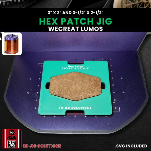 WeCreat Lumos Hex Hat Patch Engraving Jig - Image 8