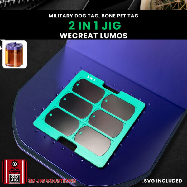 WeCreat Lumos 2-in-1 Dog Tag & Pet ID Tag Laser Engraving Jig - Image 8