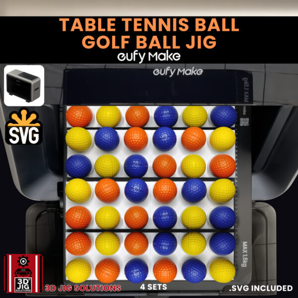 EufyMake E1 Golf Ball & Table Tennis Ball Jig | UV Printer Fixture - Image 8