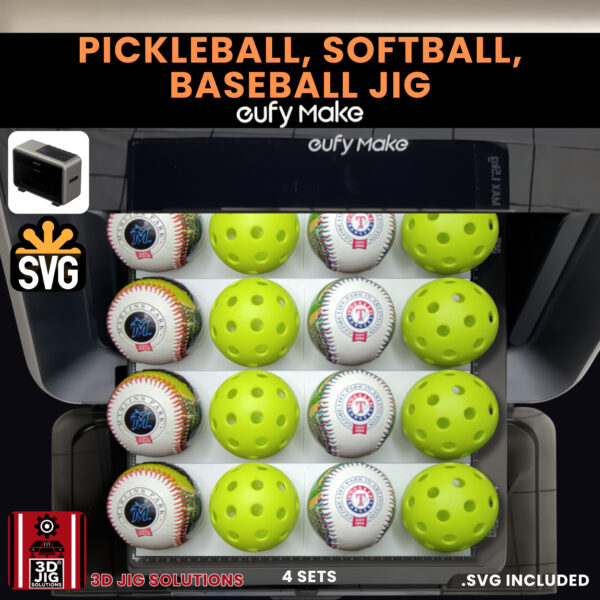 EufyMake E1 Baseball UV Printer Fixture | Sports Ball Alignment Jig - Image 8