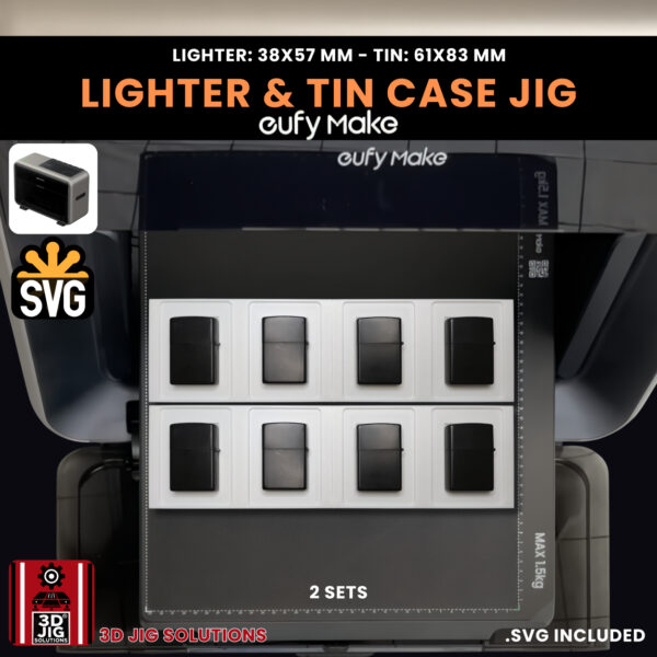 EufyMake E1 Flip Top Lighter UV Printer Fixture | Zippo Jig - Image 9