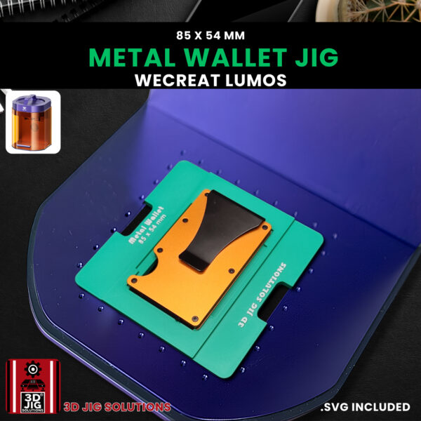 WeCreat Lumos Jig | Metal Wallet Laser Engraving Jig | Ridge & RFID Wallets Alignment Fixture, Laser Template, SVG Files - Image 9