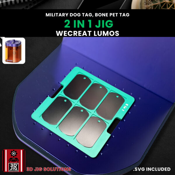 WeCreat Lumos 2-in-1 Dog Tag & Pet ID Tag Laser Engraving Jig - Image 9