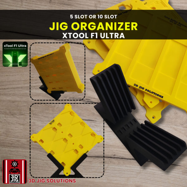 xTool F1 Ultra Jig Holder | Laser Engraving Fixture Organizer | 5 or 10 Slot Desktop Storage | F2 Ultra Compatible - Image 7