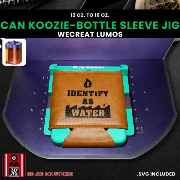 WeCreat Lumos Can Koozie Jig | Bottle Cooler Sleeve Engraving Alignment - Image 2