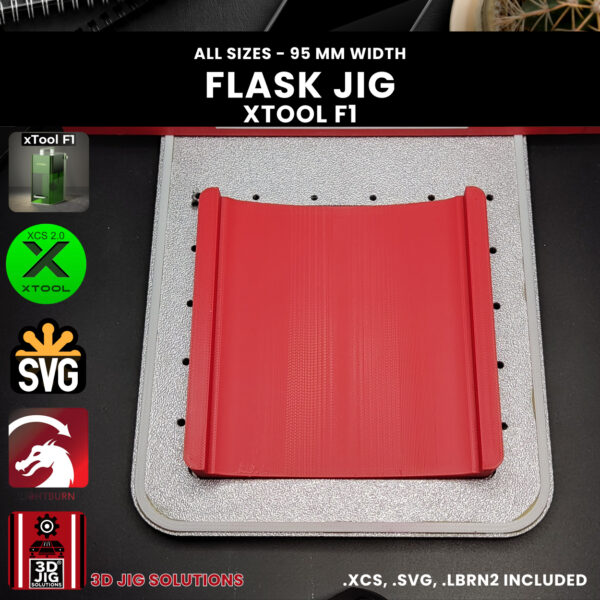 xTool F1 Flask Laser Engraving Jig for 6-12 oz Flasks - Image 10