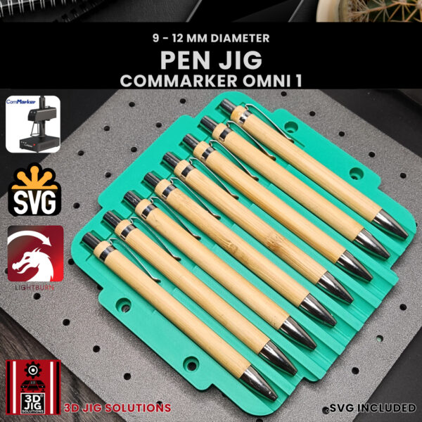 ComMarker Omni 1 Pen Laser Engraving Jig | Universal Pen Alignment Fixture - Image 2