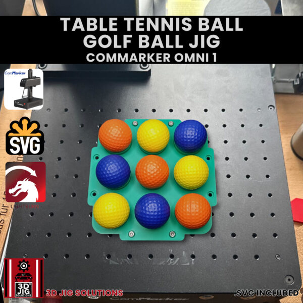 ComMarker Omni 1 Golf Ball Laser Engraving Jig | 150mm and 300mm Lens - Image 2