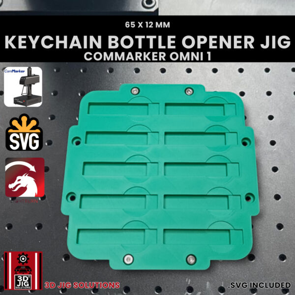 ComMarker Omni 1 Keychain Bottle Opener Laser Engraving Jig | 150mm Lens - Image 4