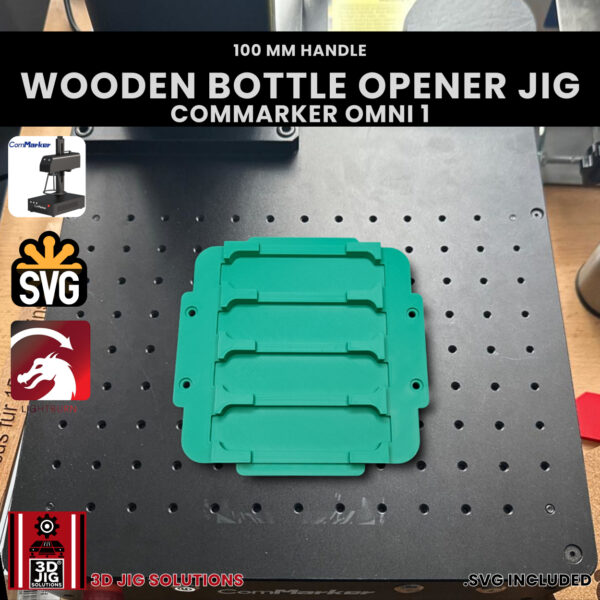 ComMarker Omni 1 Wooden Bottle Opener Laser Engraving Jig | 150mm Lens | SVG Files - Image 5