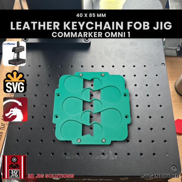 ComMarker Omni 1 Leather Key Fob Laser Engraving Jig | 150mm Lens | 40x85mm - Image 7