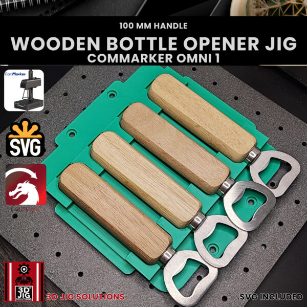 ComMarker Omni 1 Wooden Bottle Opener Laser Engraving Jig | 150mm Lens | SVG Files - Image 8