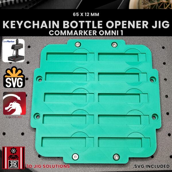 ComMarker Omni 1 Keychain Bottle Opener Laser Engraving Jig | 150mm Lens - Image 8