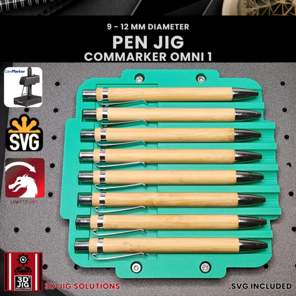 ComMarker Omni 1 Pen Laser Engraving Jig | Universal Pen Alignment Fixture - Image 8