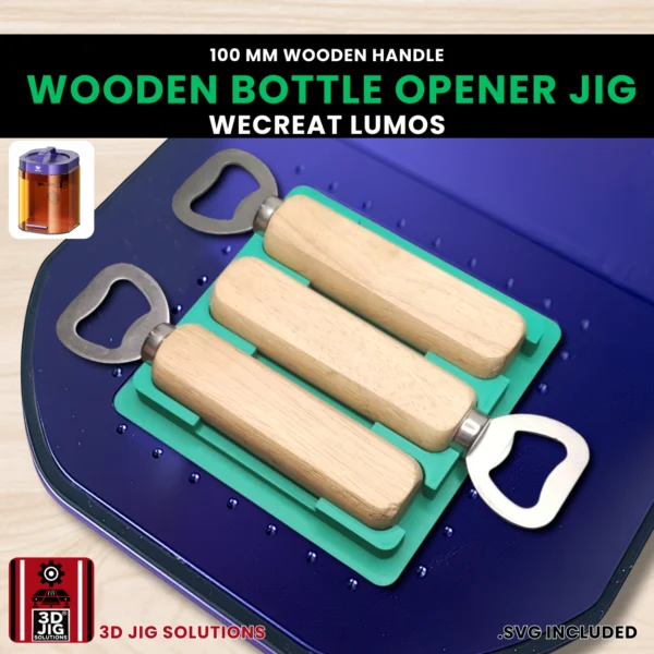 WeCreat Lumos Bottle Opener Jig | 100mm Wooden Handle Template - Image 2