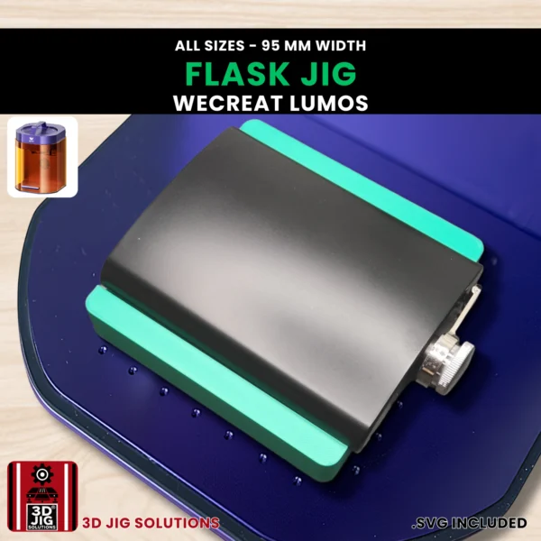 WeCreat Lumos Flask Laser Engraving Jig | 6-12 oz (95mm) | Both Sides - Image 2