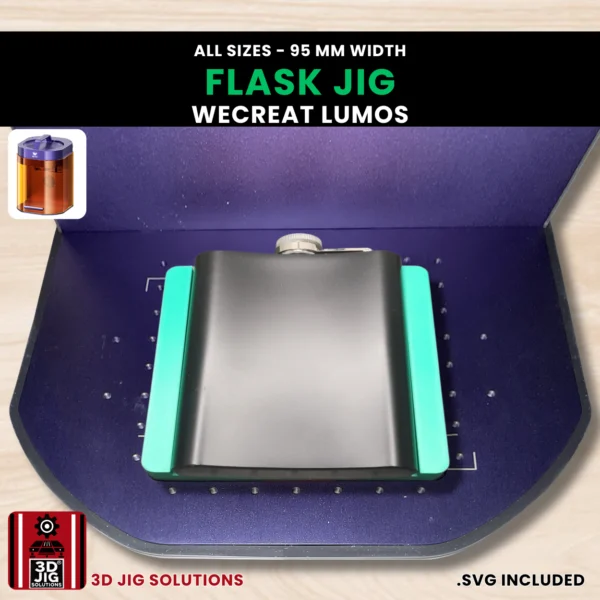WeCreat Lumos Flask Laser Engraving Jig | 6-12 oz (95mm) | Both Sides - Image 10