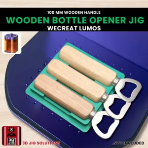 WeCreat Lumos Bottle Opener Laser Engraving Jig | 100mm Wooden Handle
