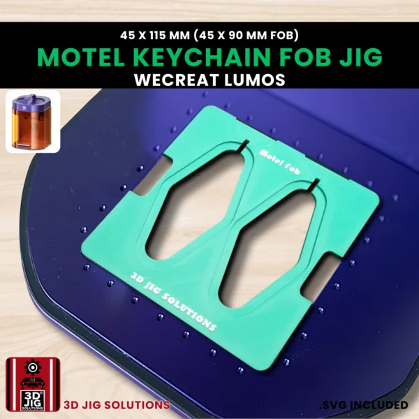 Retro motel keychain laser engraving jig