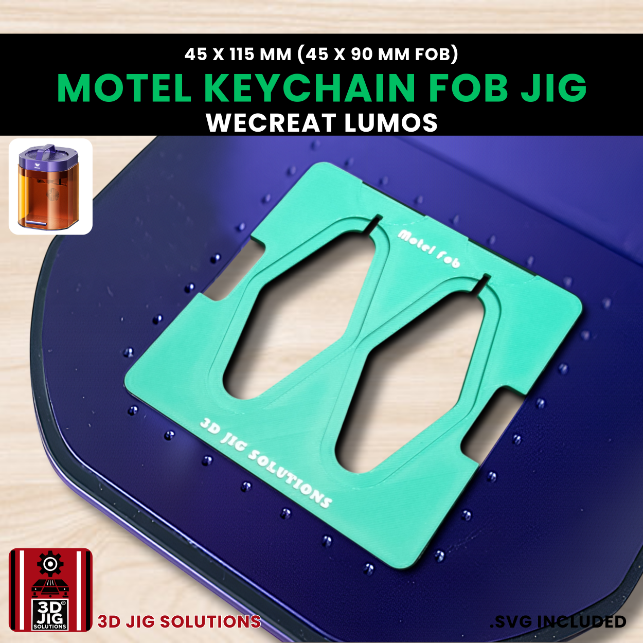 Retro motel keychain laser engraving jig