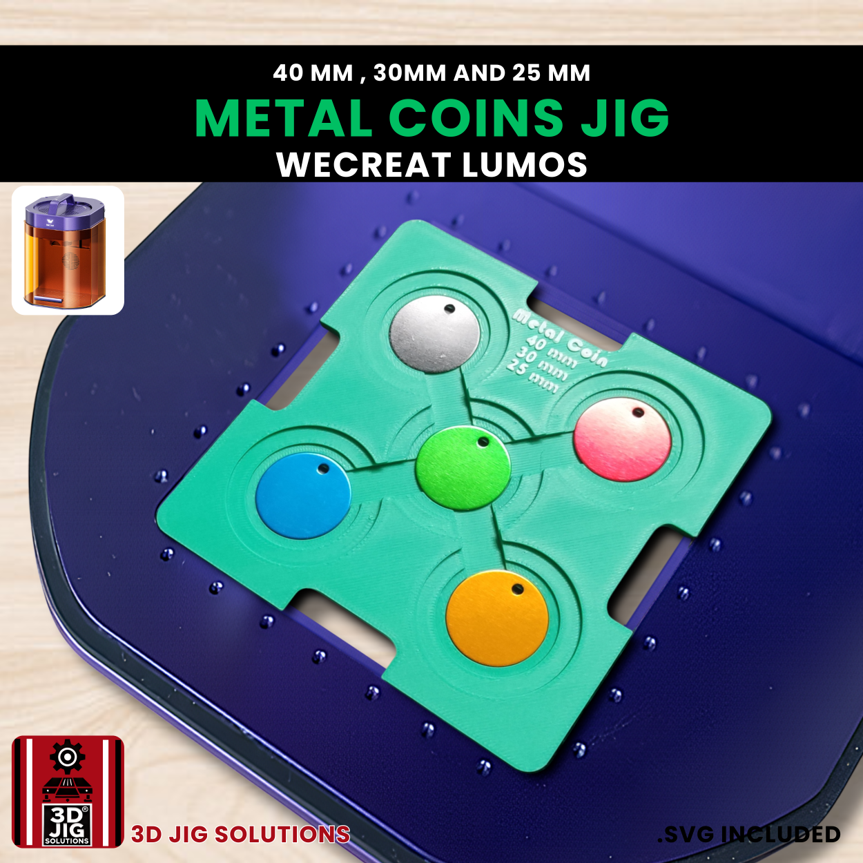 Lumos coin engraving template