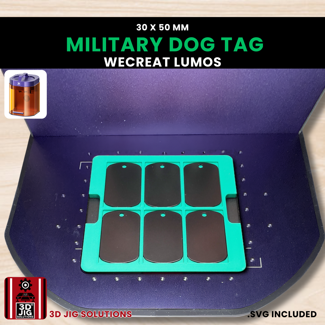 Engraving jig for military name tags