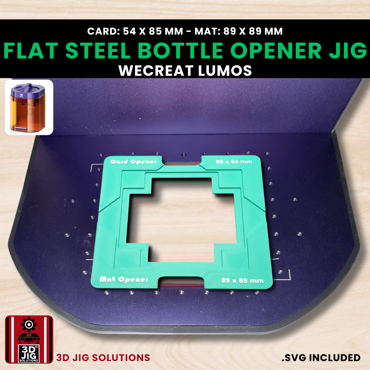 WeCreat Lumos Engraving Jig – Card & Coaster Bottle Opener Laser Fixture - Image 11