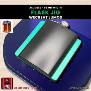 WeCreat Lumos Flask Laser Engraving Jig | 6-12 oz | 95mm Width | Both Sides