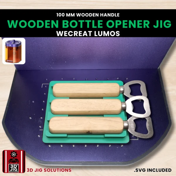WeCreat Lumos Bottle Opener Jig | 100mm Wooden Handle Template - Image 4