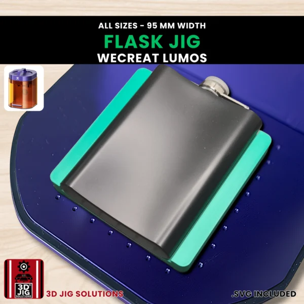 WeCreat Lumos Flask Laser Engraving Jig | 6-12 oz (95mm) | Both Sides - Image 5