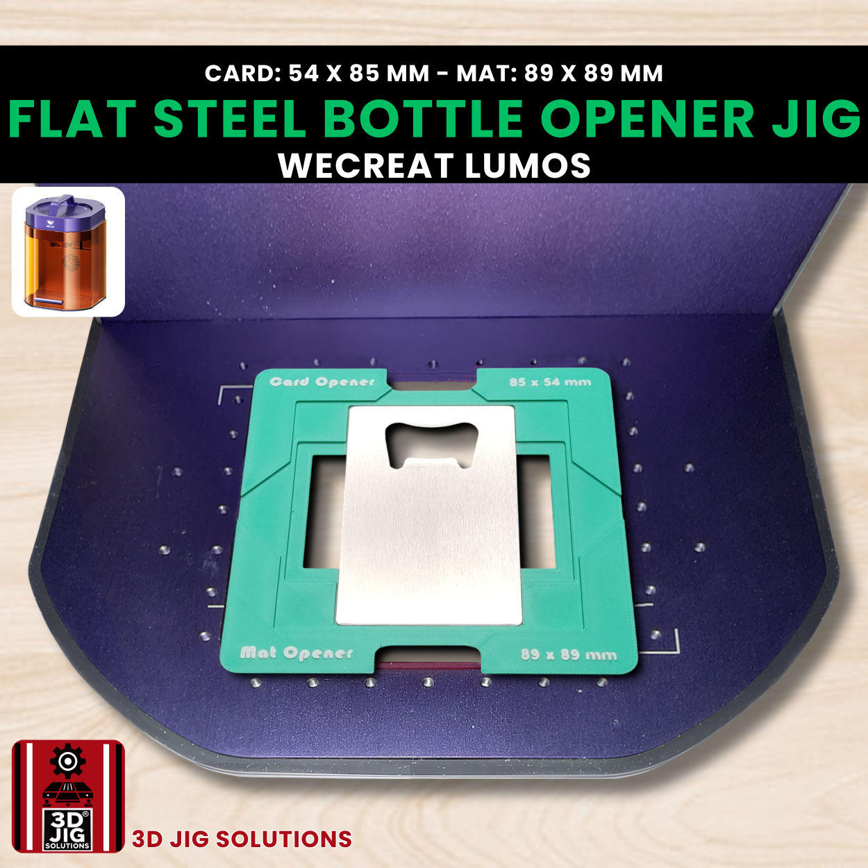 3D printed bottle opener jig for engraving