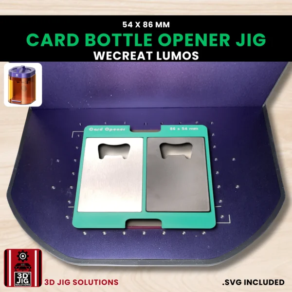 3D printed Lumos jig for metal cards